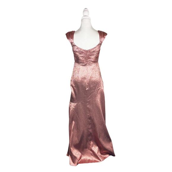 Theia Santana Scoop Neck Gown 2 Pink NEW - Picture 7 of 12